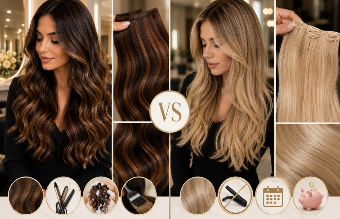 Natural Hair Extensions vs Synthetic Hair Extensions: Which Option Is Better for You?